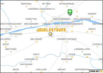 map of Joué-lés-Tours