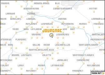 map of Jourgnac