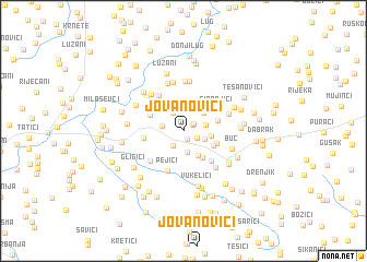 map of Jovanovići