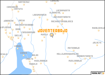 map of Joventé Abajo