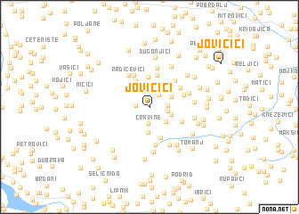 map of Jovičići