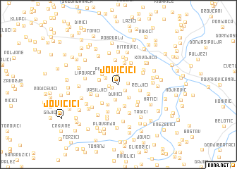 map of Jovičići