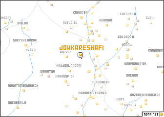 map of Jowkār-e Shafī‘