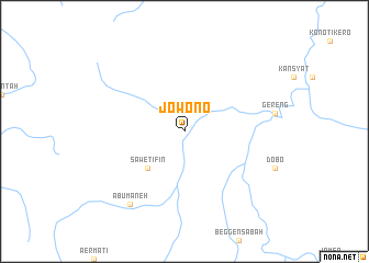 map of Jowono