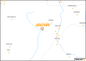 map of Jowz Dar