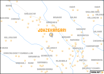 map of Jowz-e Kangarī