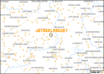 map of Joya del Maguey