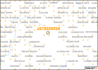 map of Joya Grande