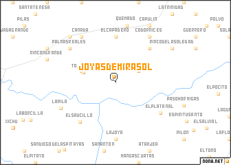 map of Joyas de Mirasol