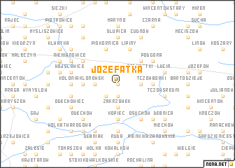 map of Józefatka