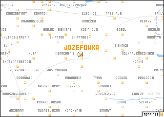 map of Józefówka