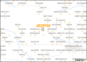 map of Józefów