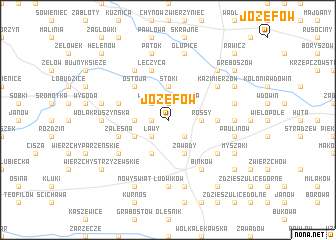 map of Józefów