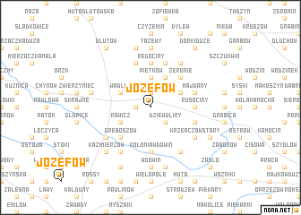 map of Józefów