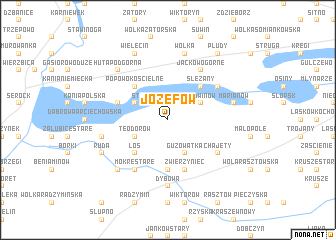 map of Józefów
