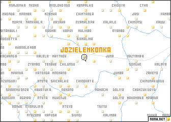 map of Joziele Mkonka