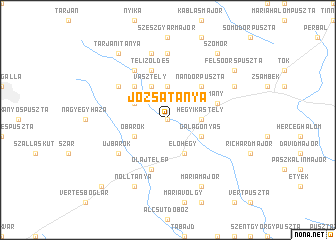 map of Józsatanya