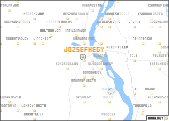map of Józsefhegy