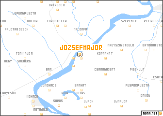 map of Józsefmajor