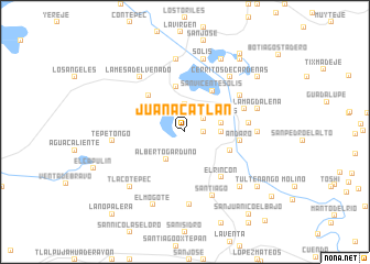 map of Juanacatlán