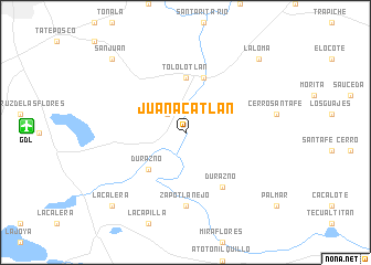 map of Juanacatlán