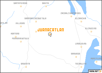 map of Juanacatlán