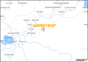 map of Juan Antonio