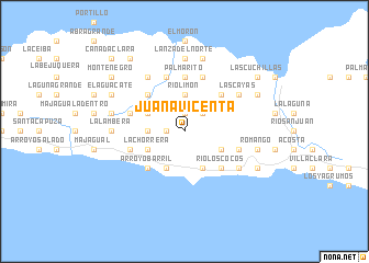 map of Juana Vicenta