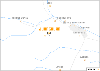 map of Juan Galán