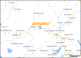 map of Juan Gómez