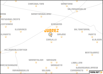 map of Juárez