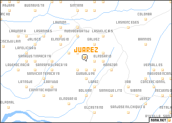 map of Juárez