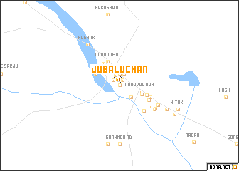 map of Jū Balūchān