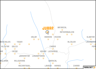 map of Júbar