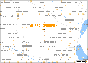 map of Jubb al ‘Asharah