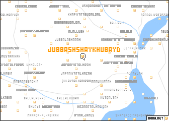 map of Jubb ash Shaykh ‘Ubayd