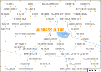 map of Jubb as Sulţān