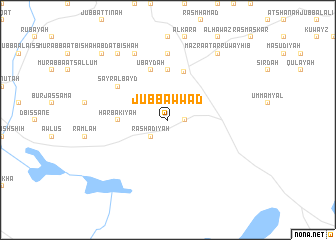 map of Jubb ‘Awwād