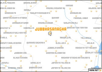map of Jubb Ḩasan Āghā