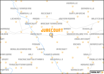 map of Jubécourt