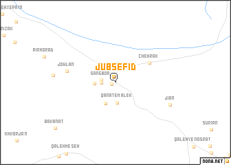 map of Jūb Sefīd