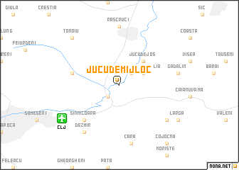 map of Jucu de Mijloc