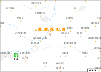 map of Jucu Herghelia