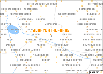 map of Judaydat al Faras
