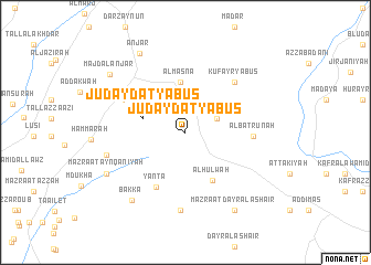 map of Judaydat Yābūs