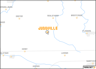 map of Juddville
