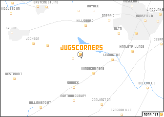 map of Jugs Corners