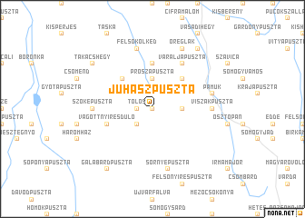 map of Juhászpuszta