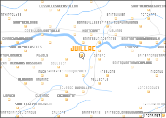 map of Juillac