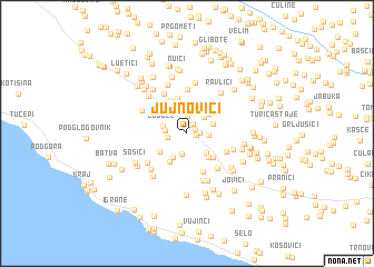 map of Jujnovići